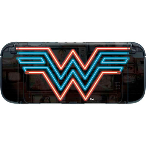 Wonder Woman 1984 (2020) Neon Logo Nintendo Switch 2 (2025) with Joy-Con Skin